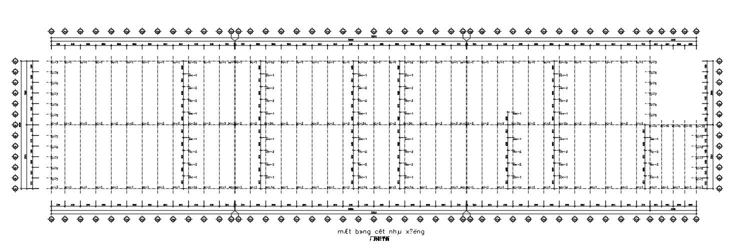 Plant column plane details in AutoCAD, dwg file.