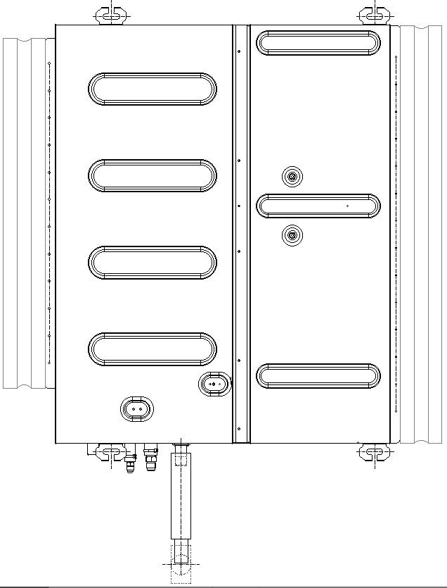 Plastic scrape grinder left view details AutoCAD file, cad file,dwg format