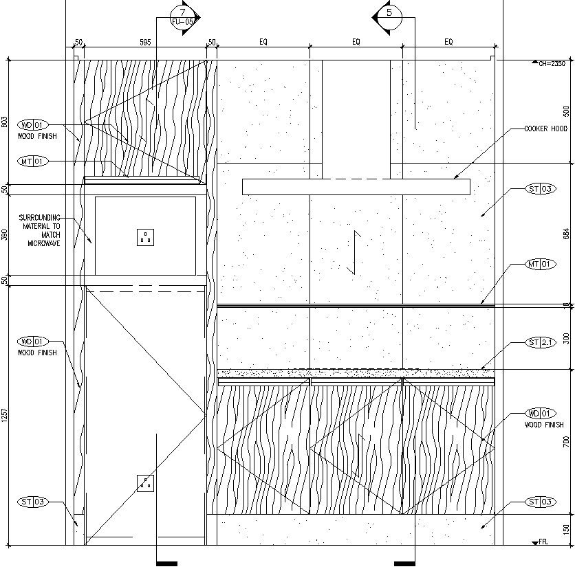 Platform front view.