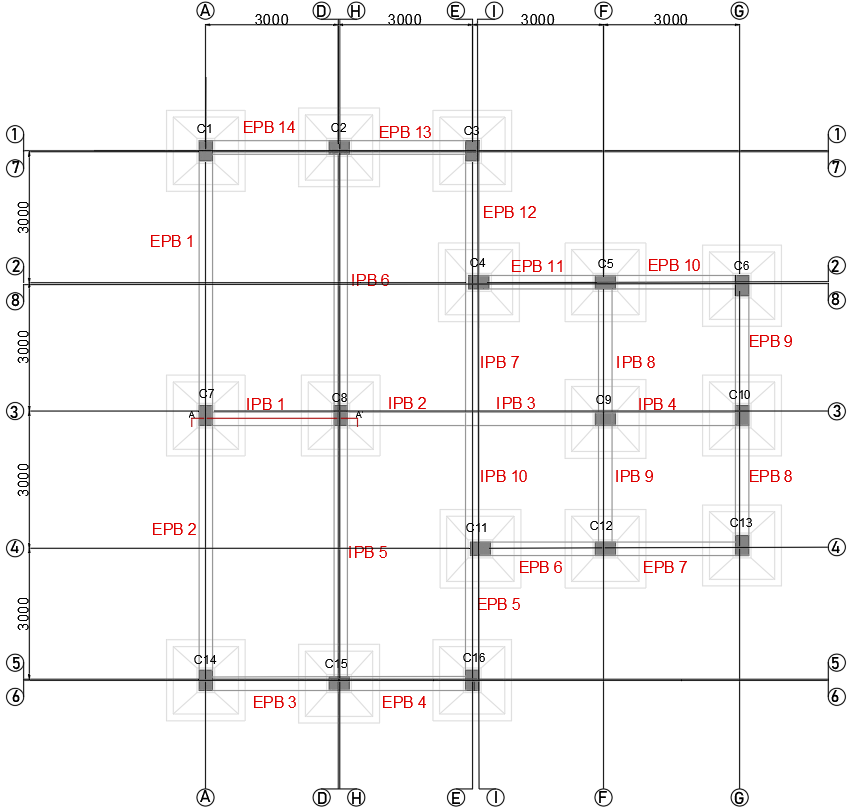 Plinth Beam Plan Detail Drawing In AutoCAD DWG File