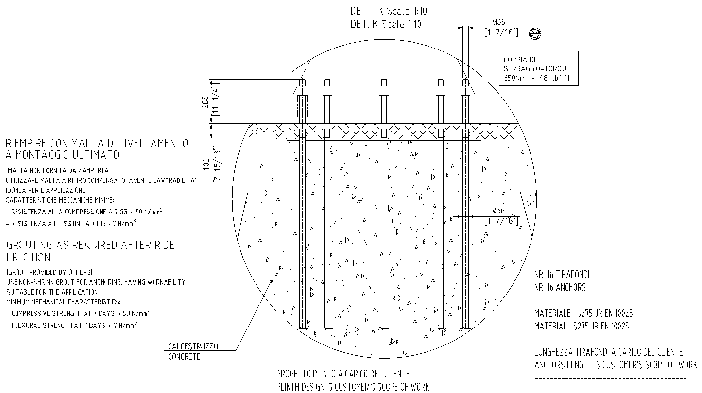 Plinth design for module installation Detail DWG AutoCAD file