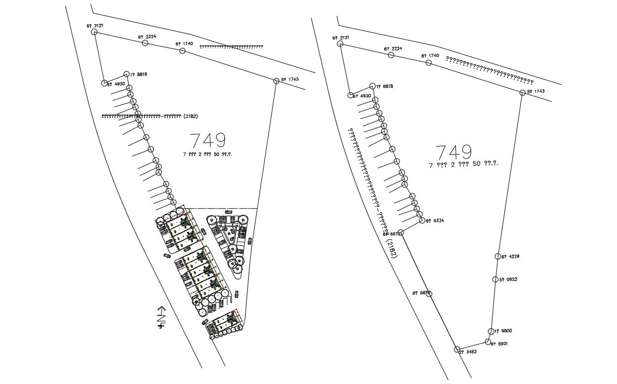 Plot Area House CAD Drawing