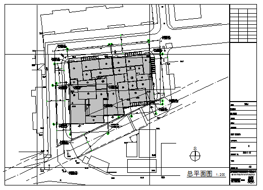 Plot area design drawing of Housing design