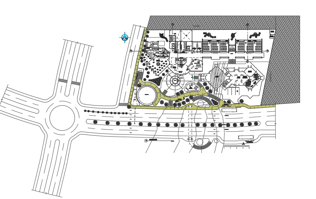 Plot layout detail dwg file