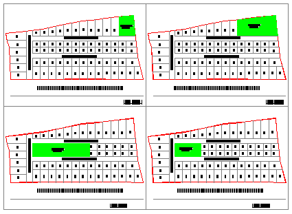 Plotting design drawing of bungalow design