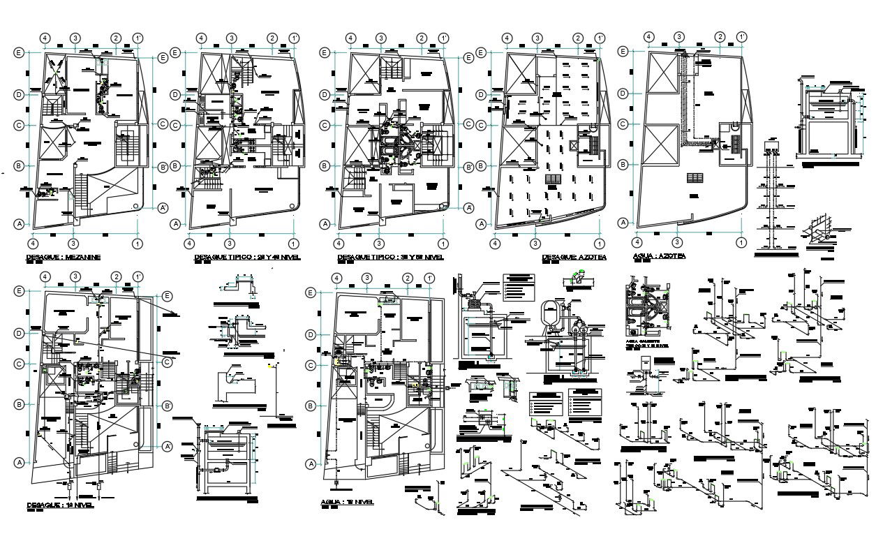 Plumbing Detail of Hospital