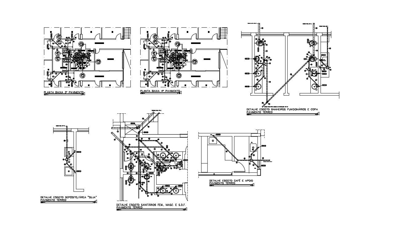 Plumbing Layout Drawing DWG File Download 
