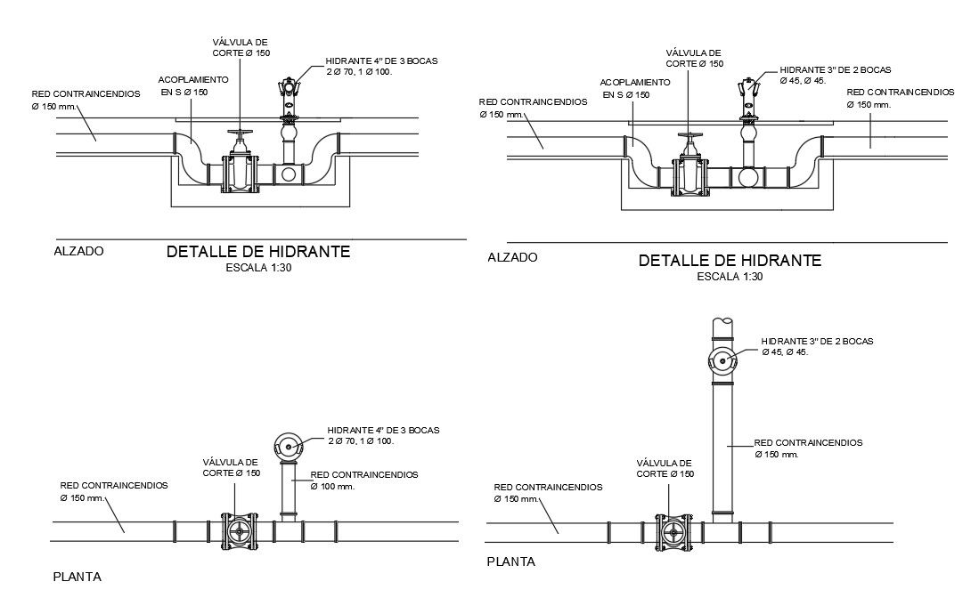 Plumbing Layout Plan In DWG File