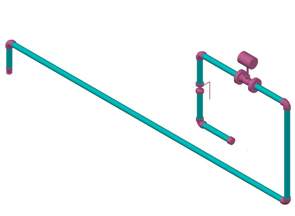 Plumbing Pipe 3d model AutoCAD block