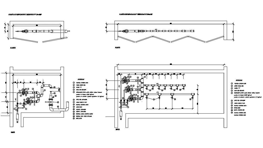 Plumbing Section Drawing For DWG File