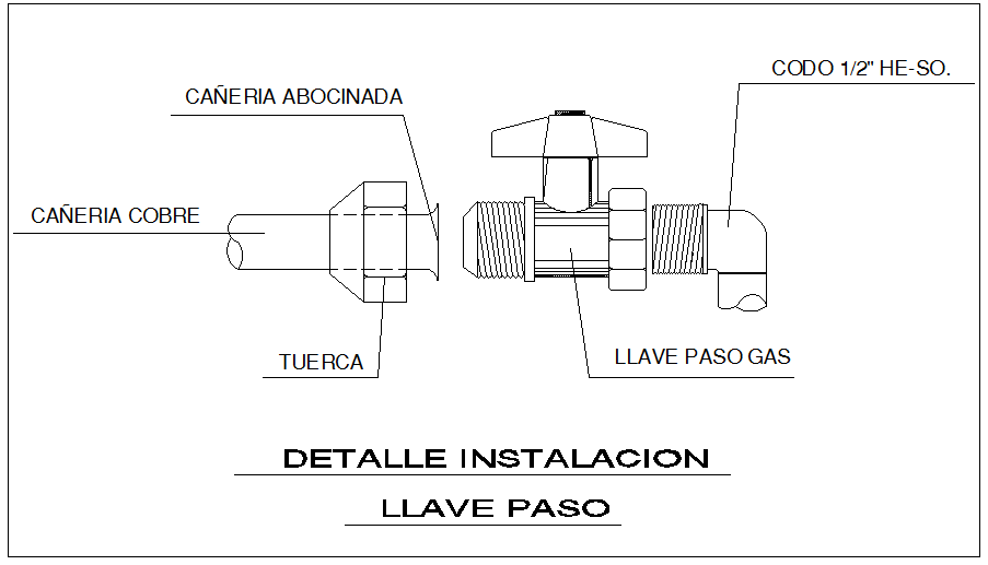 Plumbing Tap view dwg file