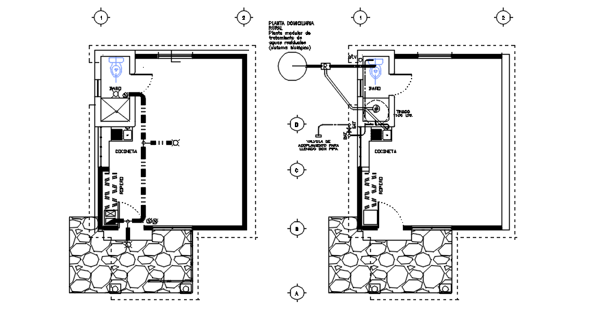 Plumbing design plan detail dwg file