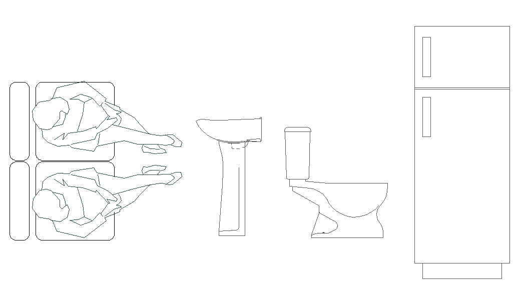 Plumbing elevation plan detail dwg file