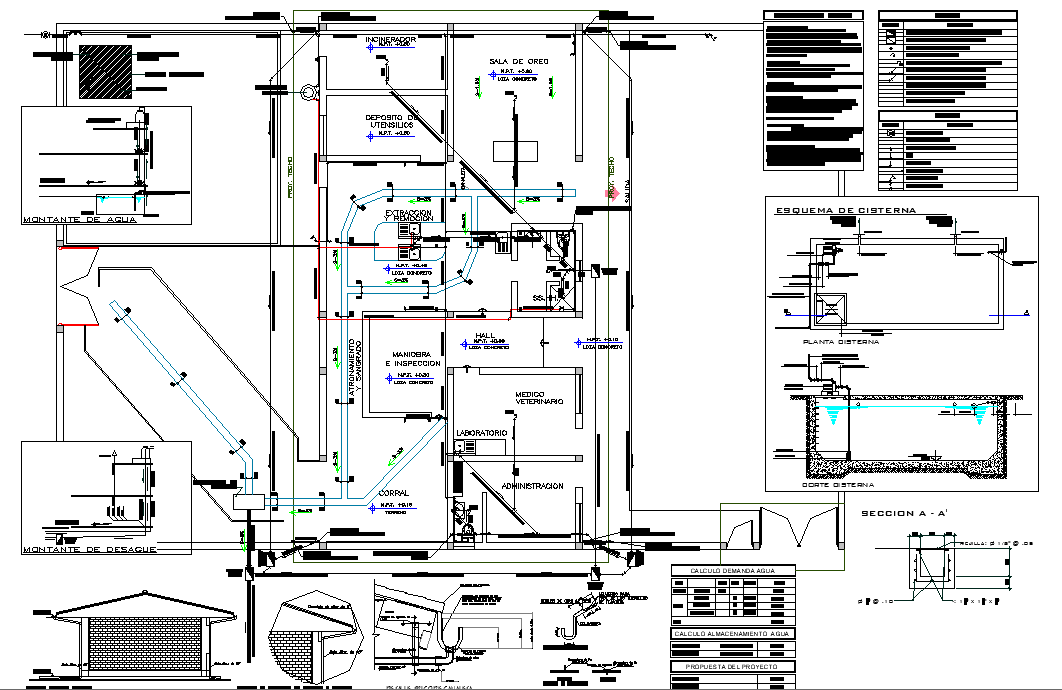Plumbing plan detail dwg file