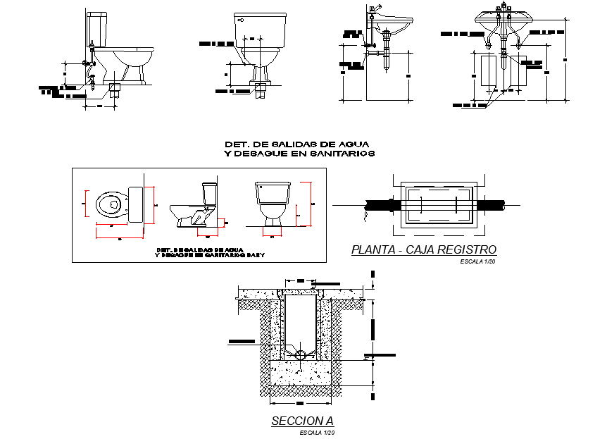 Plumbing sanitary detail dwg file