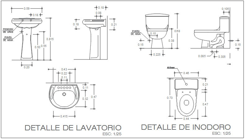 Plumbing sanitary detail dwg file