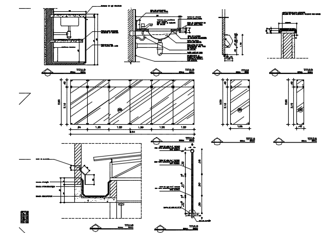 Plumbing sanitary section detail dwg file