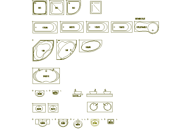 Plumbing sink elevation detail autocad file