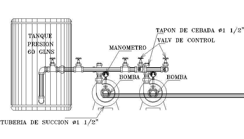 Plumbing water filter detail dwg file