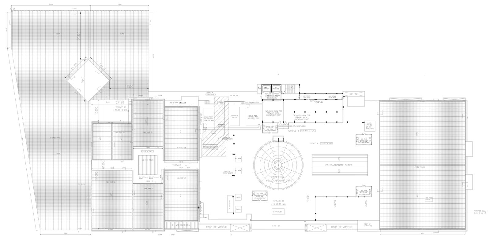 Polycarbonate Dome design detailed plan DWG AutoCAD drawing