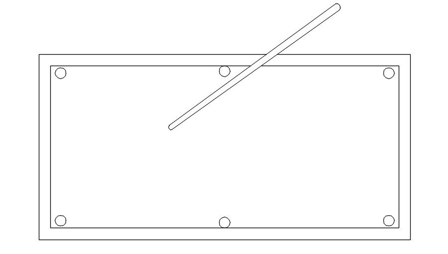 Pool table design in AutoCAD 2D, dwg file, CAD file