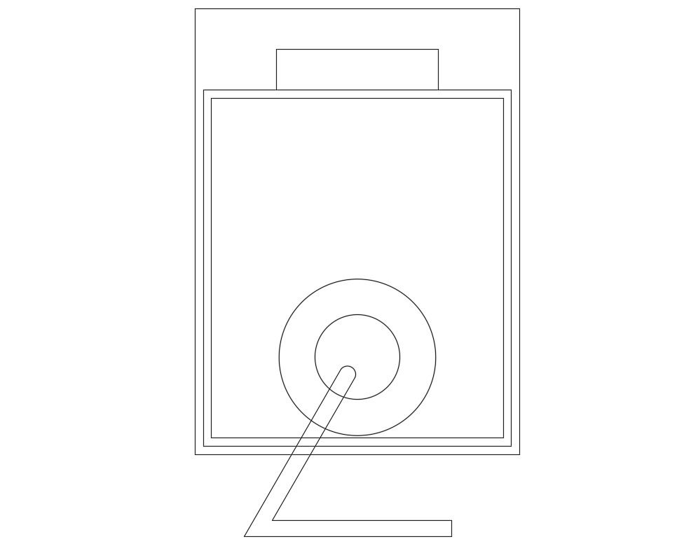 Portable emergency light for emergencies medical equipment block details dwg file
