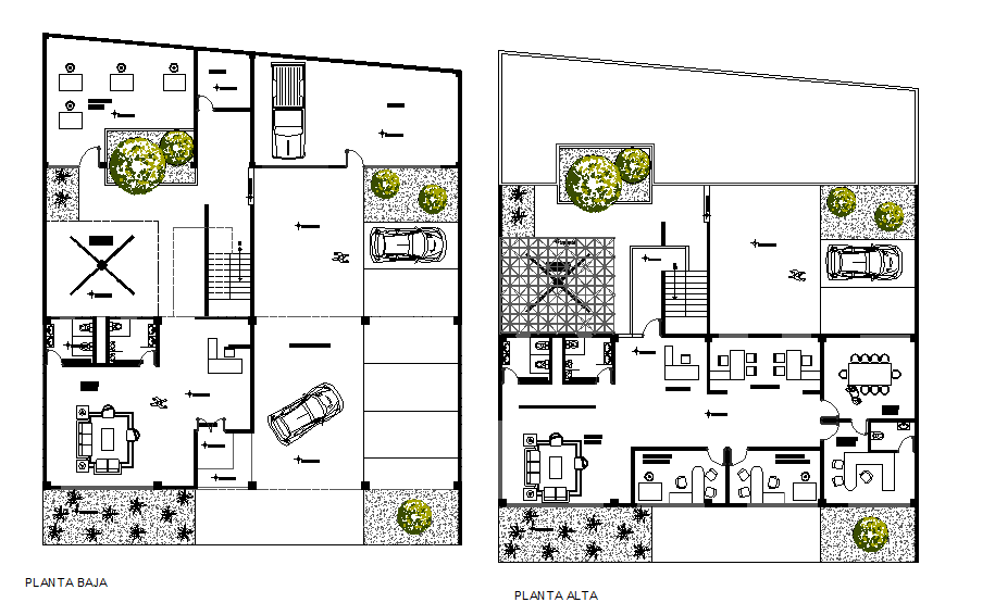Posh office layout plan dwg file