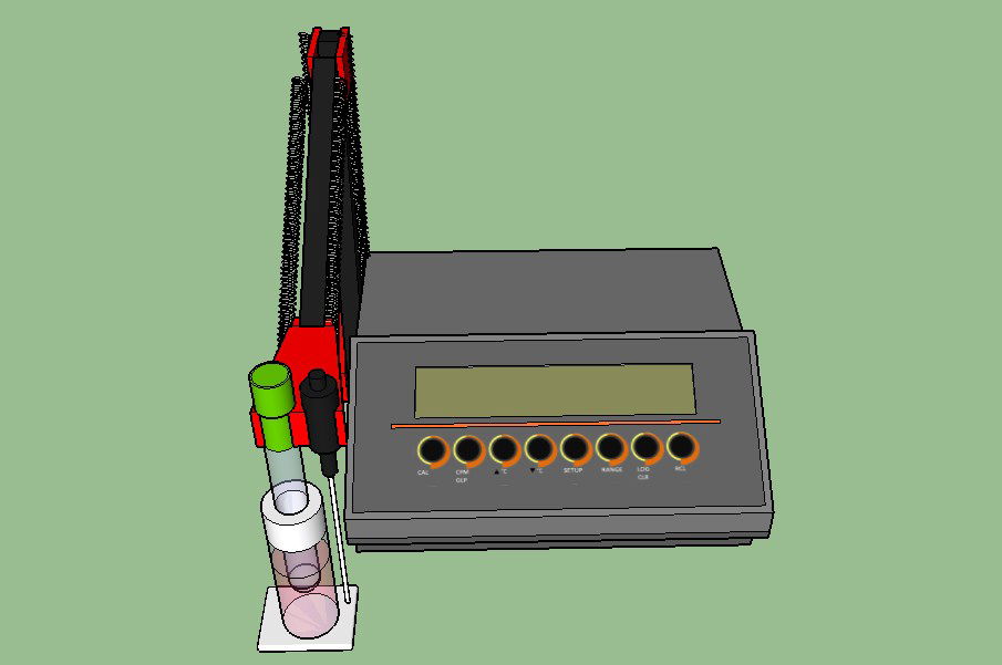 Potent-ion meter of office 3d model cad drawing details dwg file