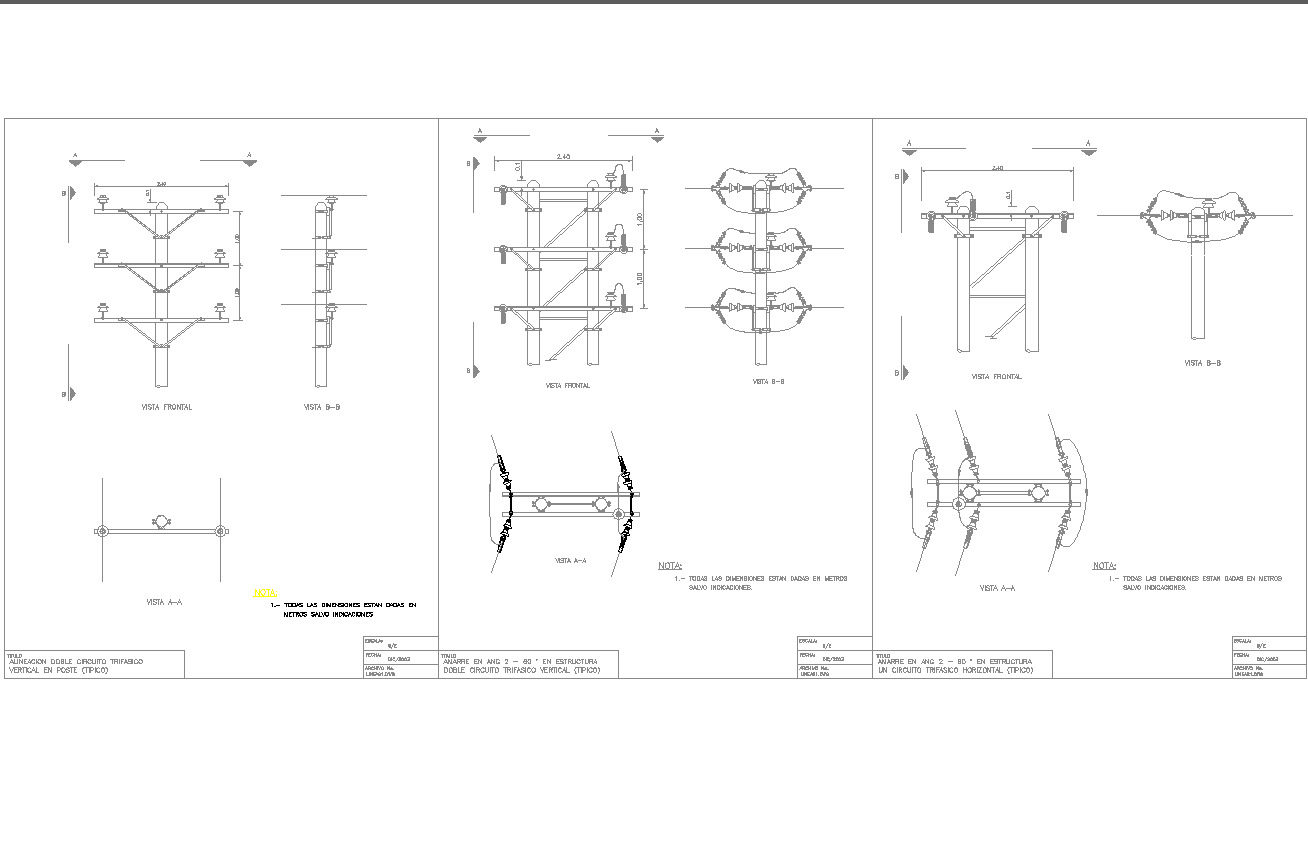 Power Distribution & Control Assemblies line detail and design in autocad dwg files