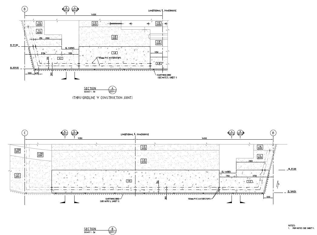 Power House Construction Joints Section PDF File