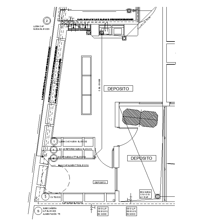 Power Supply Layout Plan AutoCAD Drawing Download DWG File