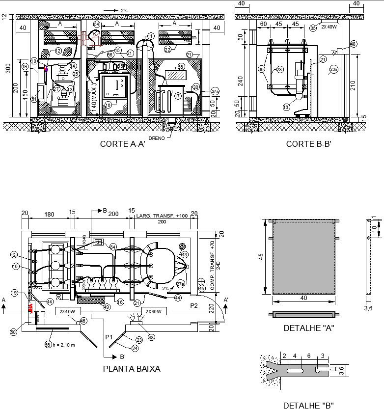 Power supply electric energy detail dwg drawing, AutoCAD file