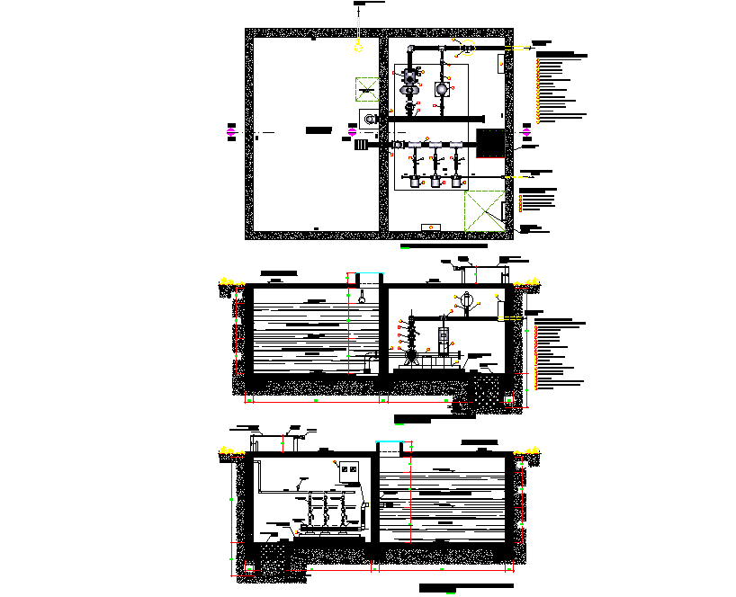 Pressurized water tank drinking and fire protection pump details