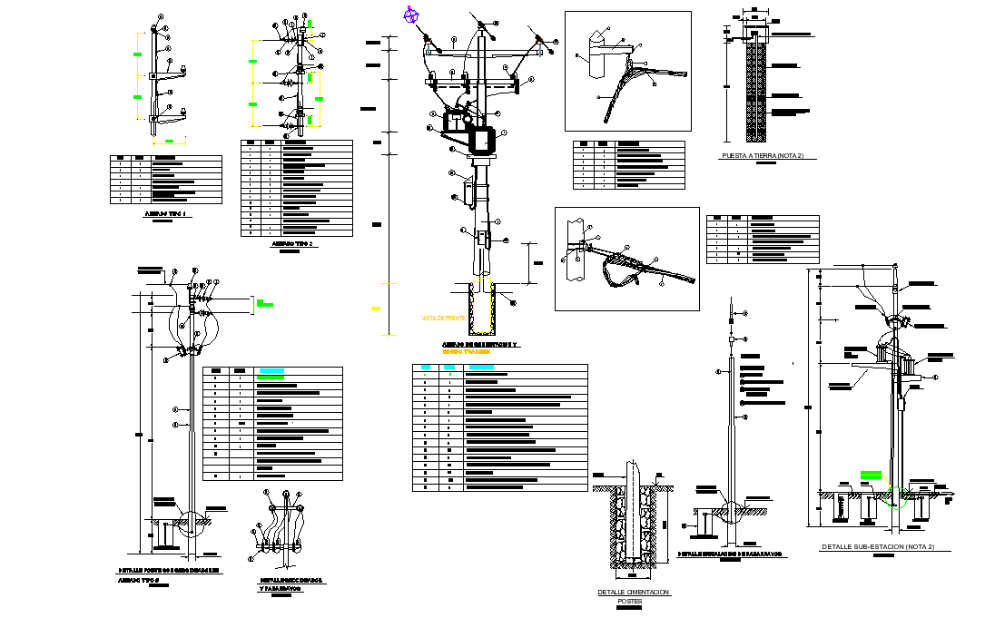 Primary red section plan autocad file