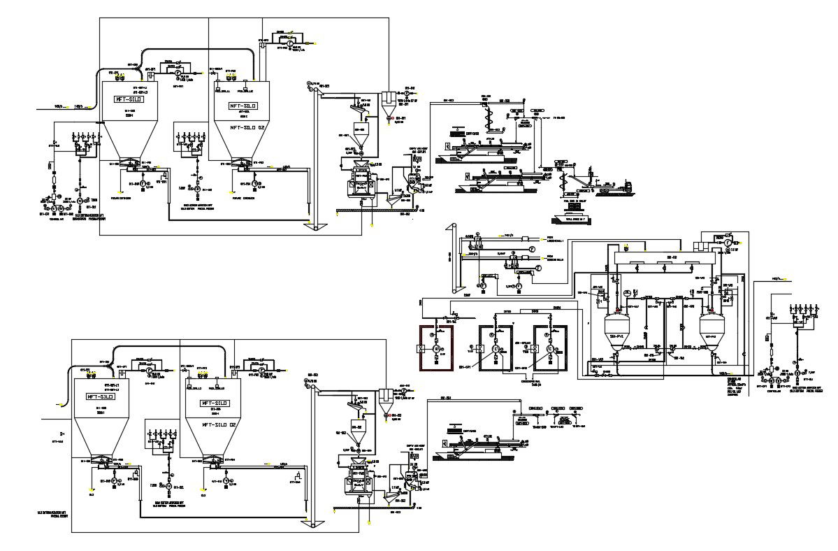 Process Flowsheet Diagram DWG File