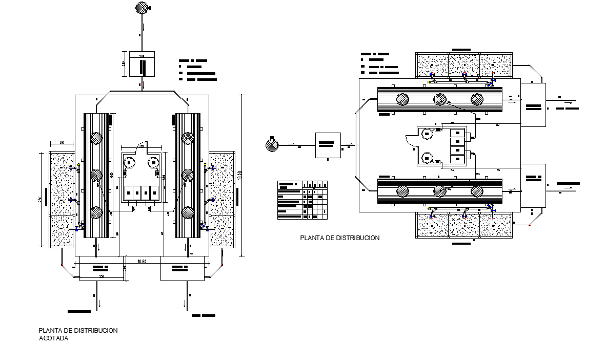 Processing facilities plan dwg file