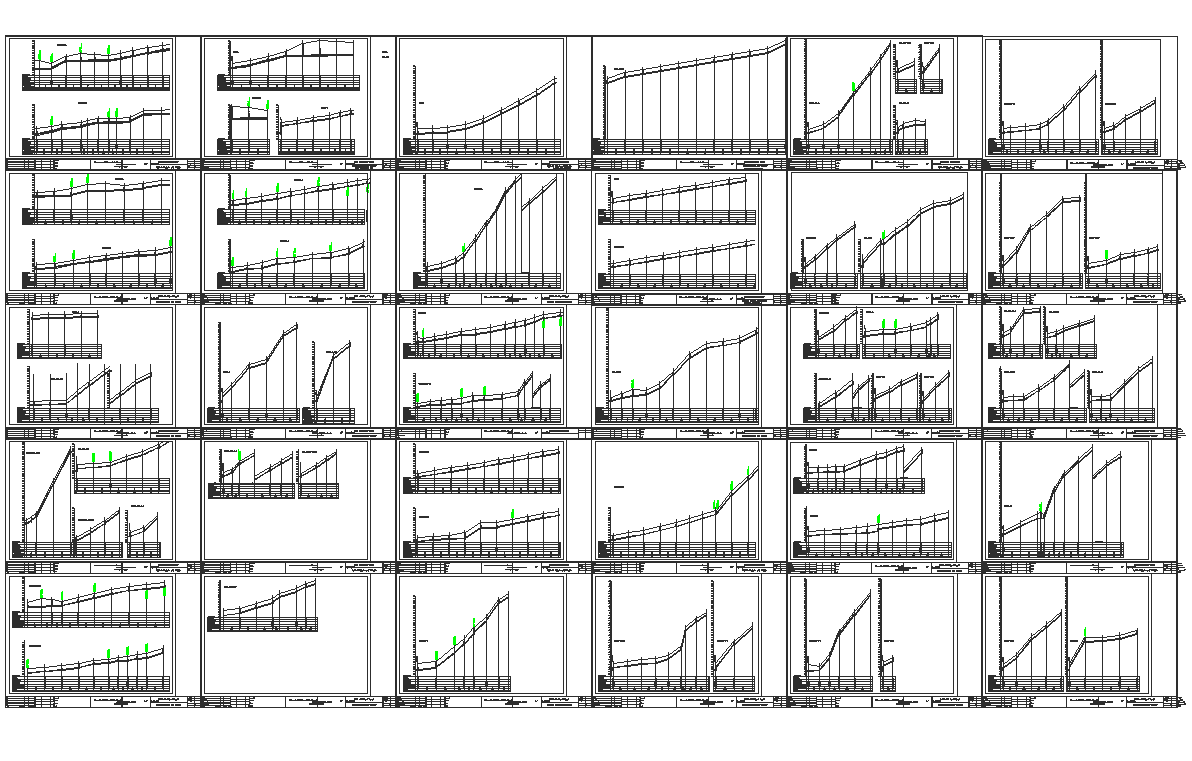 Profile sections and drawing