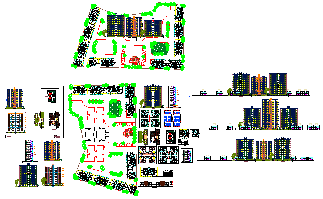 Project of Apartment design drawing