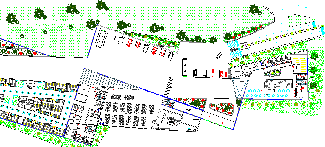 Project of Mental Hospital Elevation dwg file