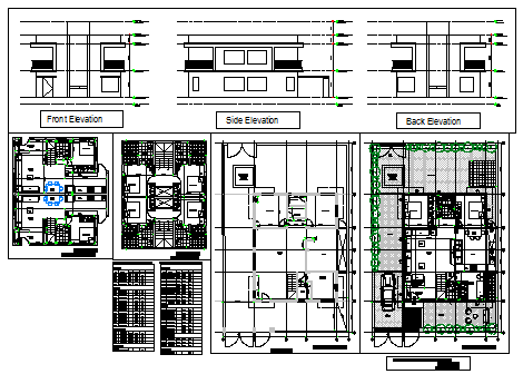 Proposed Duplex layout plan design drawing