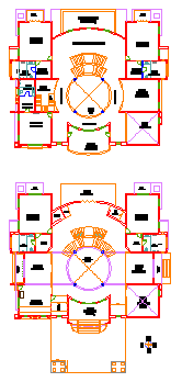 Proposed Layout plan design drawing of bungalow design drawing