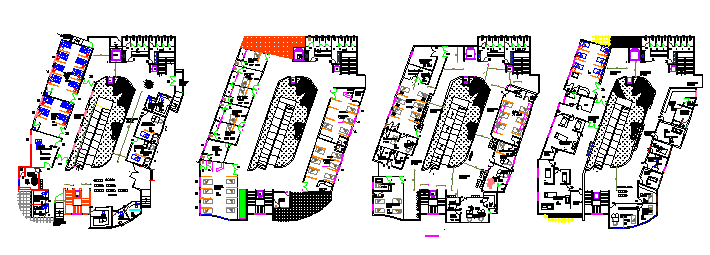 Proposed Layout plan of Hospital design drawing