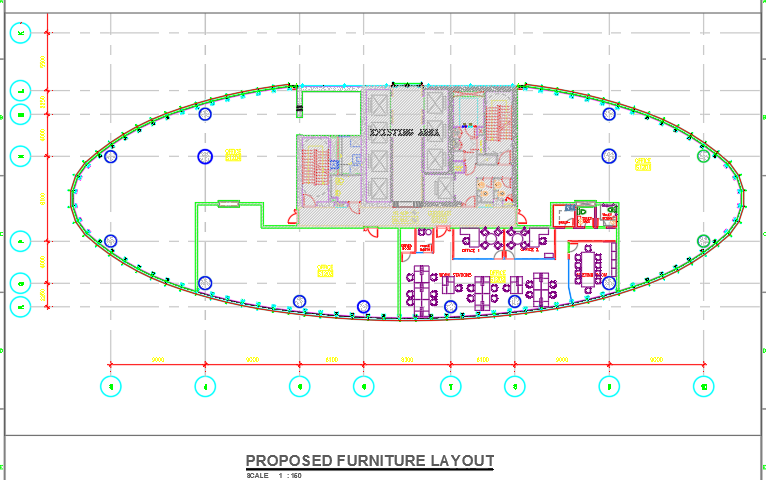 Proposed furniture layout