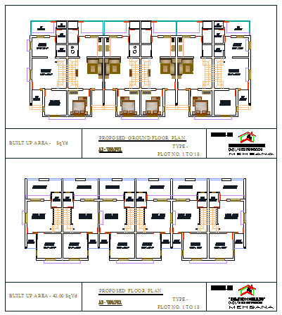 Proposed layout design drawing of duplex design