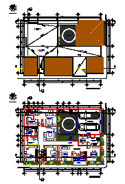 Proposed layout design drawing of Bungalow design drawing