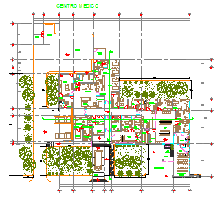 Proposed layout design drawing of Clinic design drawing