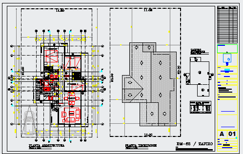Proposed layout of housing design drawing