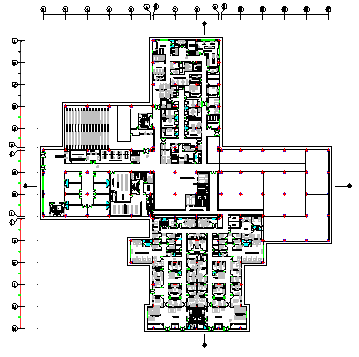Proposed layout plan design drawing of hospital building design