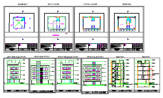 Proposed layout plan design drawing of house design drawing
