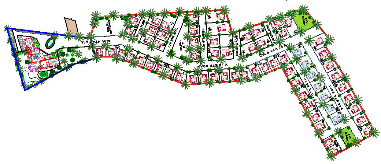 Site Layout Plan in DWG file